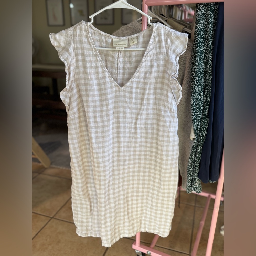 100% Linen Cynthia Rowley Linen Dress
